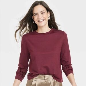A New Day Women’s  Burgundy long Sleeve Size 2XL